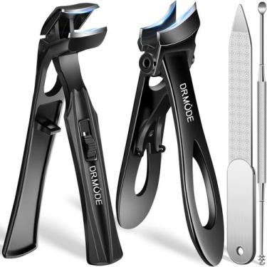 Imagem de Máquina de cortar unhas DRMODE para idosos Unhas grossas - pretas
