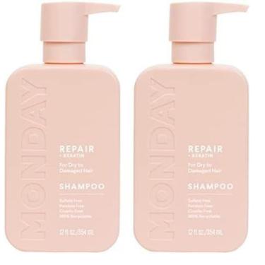 Imagem de Shampoo MONDAY HAIRCARE Repair 350 ml para cabelos secos danificados, 