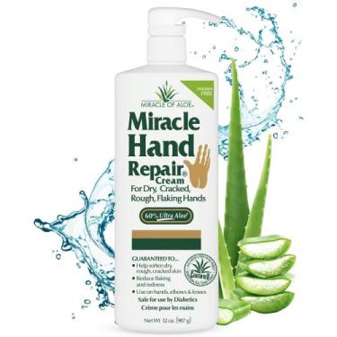 Imagem de Creme reparador de mãos Miracle of Aloe Miracle 32 onças com Aloe Vera