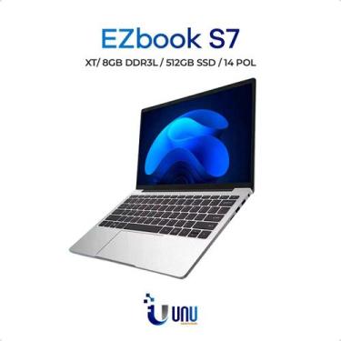 Imagem de Notebook UNU Ezbook S7 XT Tela 14 Polegadas 8Gb Ram 512Gb Intel 5205U