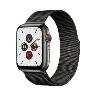 Imagem de Pulseira De Metal Milanese Loop De 44mm 40mm 45mm 41mm Para Apple Watc