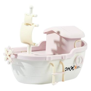 Imagem de WeiLaiKeQi Cofrinho decorativo de mesa, presente de mesa, estatueta de pirata, cofrinho para casa, escritório, sala de estar, crianças, Rosa