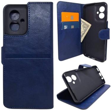 Imagem de Capa Carteira Para Motorola G55  Tela De 6.49  Capinha Case