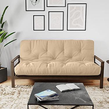 Imagem de Royal Sleep Products Novo colchão Futon de substituição capa sólida 9 camadas direto da fábrica Full/Queen feito nos EUA (Cáqui, Solteiro)