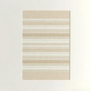 Imagem de Tapete ondulado para decoração de sala de estar, tapetes artísticos para quarto, tapete luxuoso (160 x 200 cm (62 x 78 pol.) / hxx-250724003508)