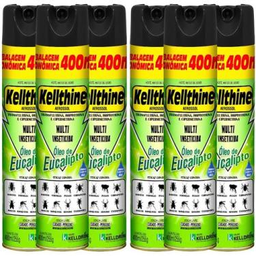 Imagem de Multi Inseticida Mata Mosquitos Óleo De Eucalipto 400ml 6un - Kelldrin