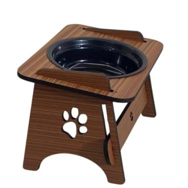 Imagem de Comedouro Bebedouro Pet Elevado Para Cachorros e Gatos Com Tigelas Com TAMPAS (UNITARIO CEREJEIRA)