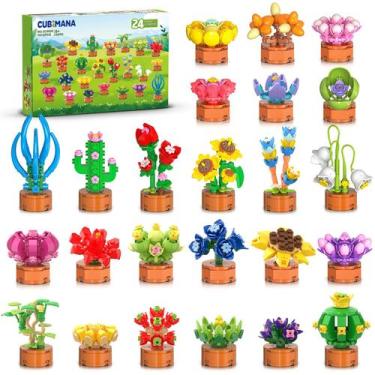 Imagem de Brinquedo de blocos de construção CUBIMANA 1012 PCS Botanical Bonsai 3
