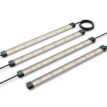 Imagem de VIVOSUN Lumaray LED Grow Light Bars 40.6 cm (4 bar), iluminação lateral de espectro completo com 60% de luz vermelha até 25% de rendimento para barracas de cultivo, estufas, confiabilidade de ímã