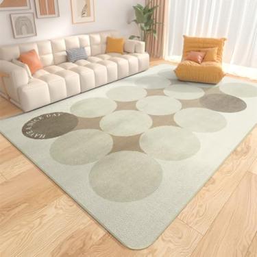 Imagem de Tapetes de luxo para sala de estar, macios e fofos, abstratos, para áreas grandes, grossos, para decoração de quarto, carpete de pelúcia para casa (200x250 cm/m)