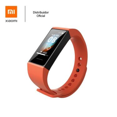 Imagem de Bracelete de silicone para pulseira inteligente Mi band 4C XM, laranja 