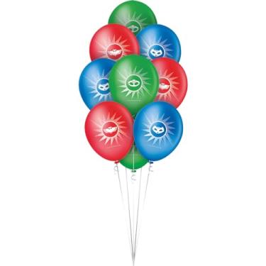 Imagem de BALAO LATEX REDONDO 9 pol. PJ MASKS 2 25 un.