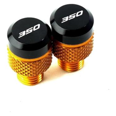 Imagem de BYYINGSUS Espelhos de motocicleta com parafusos de plugue de furo compatível com Forza750 NSS 750 FO&RZA 350 NSS350 FO&RZA 250 300 capa de furo CNC (ouro-350)
