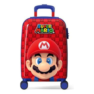 Imagem de Mala De Viagem Pequena Infantil Escolar Super Mario Bros