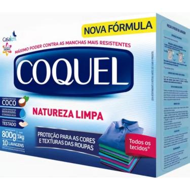 Imagem de Sabão em pó Coquel Lava Roupas Natureza Limpa caixa 800gr 