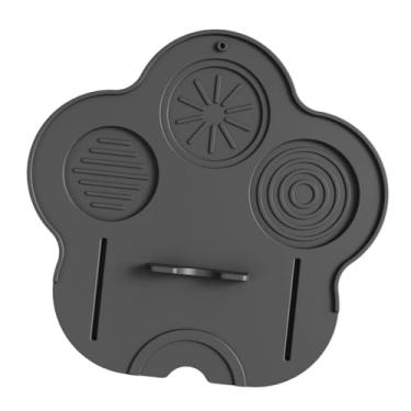 Imagem de Ioensy Tapete de compactação de café, tapete portátil para baristas, almofada de silicone para cantos, acessório para balcão de bar e loja de café expresso, Preto