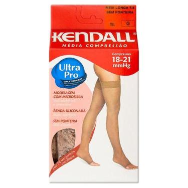 Imagem de Meia Kendall 7/8 Média Compressão S/Ponteira Mel G