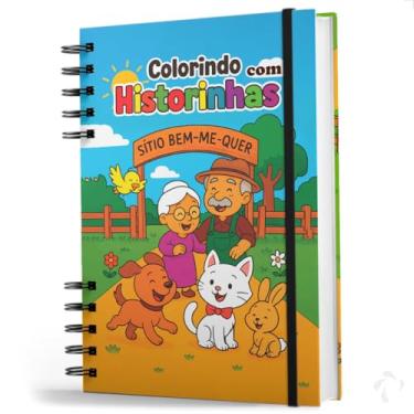 Imagem de NISTI PRINT, Livro de Colorir Infantil Capa Dura Colorindo C/Historinhas