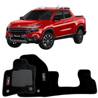 Imagem de Jogo Tapete Carpete Para Fiat Toro Ano 2016 À 2024 Premium Sob Medida 