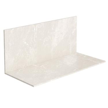 Imagem de Tampo e Painel Para Balcão 120cm MDP Minsk K02 Travertino - Mpozenato