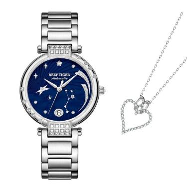 Imagem de Relógio Feminino Reef Tiger Rga1592 À Prova Da Água Azul