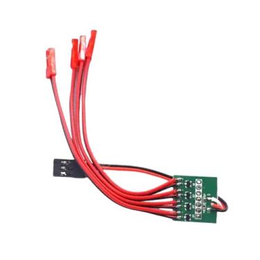 Imagem de Fenteer Controlador de faixa de luz RC Modelo de avião Parte Modo de iluminação Controle remoto Avião Controlador de barra de luz prático