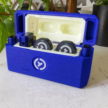 Imagem de Case Anti Impacto Microfone Lark M2 Hollyland Duo 3d - Mundo 3D, Azul 