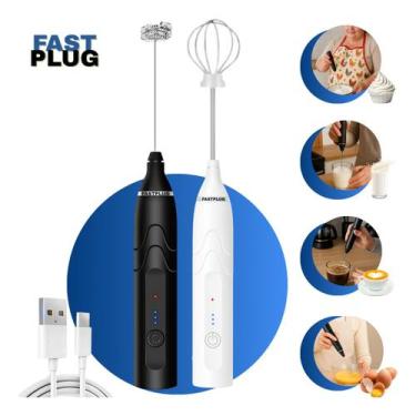 Imagem de Mixer Misturador Mix Portátil Bebidas Recarregável Usb Cor Branco Marc