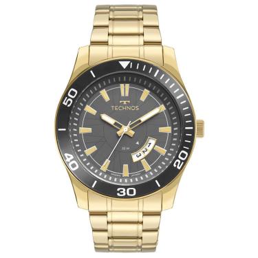 Imagem de Relógio Technos Masculino Ref:2115mzc/1f Racer Dourado