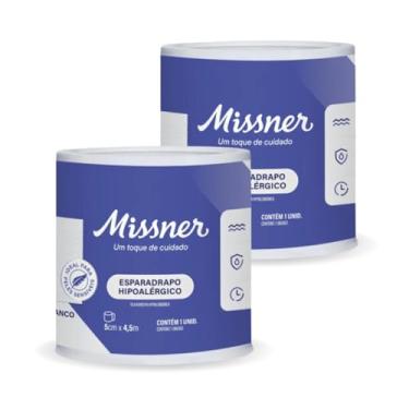 Imagem de Curativo esparadrapo Impermeável Hipoalérgico Missner 5cm X 4,5m - 2 UNIDADES