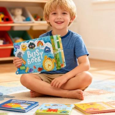 Imagem de Bohany Livros Educativos Para Bebés | Brinquedos Interativos E Divertidos | Cadernos Infantis Brinquedos Para Ensino Em Casa - Para Menino E Menina Educação Escola Jardim De Infância