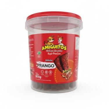 Imagem de Petisco Bifinho Amiguitos 500g – Petisco Super Premium Cães Sabor Frango, Sem corantes, Macio