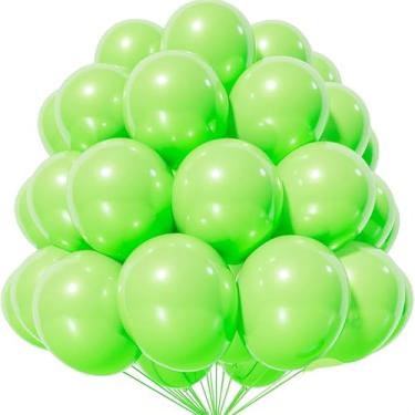 Imagem de Pacote com 20 balões de látex verde-maçã de 30,5 cm para aniversário, casamento, chá de bebê, formatura, revelação de gênero de noivado, aniversário, Natal, decorações de festas de fim de ano