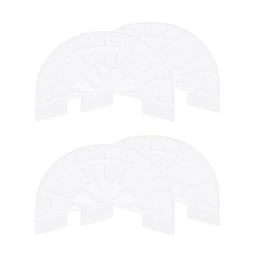 Imagem de 2 pares de protetores de sola de sapato para tênis tamanho 10-11 autoadesivo antiderrapante para reparo de placas de calcanhar para homens e mulheres, branco, Multicor