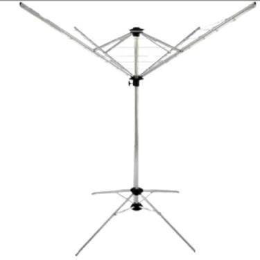 Imagem de Varal De Chão Parabólico Giratório Aluminio 9 Cordas Reforçado Bipartido