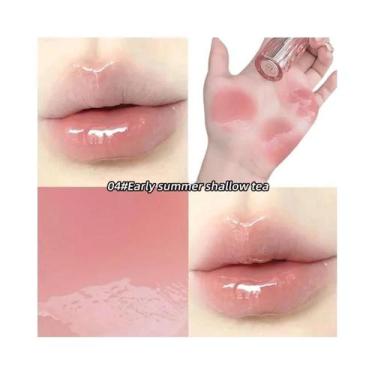 Imagem de Batom Vermelho Hidratante de Longa Duração - Cor Natural e Resistente 