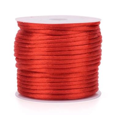 Imagem de Cordão de nylon de 30 m/rolo para pulseiras de 1 mm cordão de seda de cetim para contas de seda para mulheres faça você mesmo pulseiras trançadas da amizade, colar, chaveiro, cordões, joias