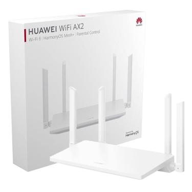 Imagem de Roteador Huawei Wi-Fi 6 AX2 WS7001, Dual Band 1500Mbps, 3x Gigabit LAN/WAN, Mesh+, Controle Parental, IPv6 – Branco