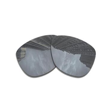 Imagem de Lentes de substituição para óculos de sol Oakley Frogskins XS OJ9006/polarizadas de 1,5 mm/fácil de instalar (prata)