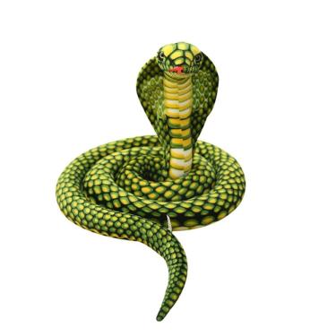 Imagem de Boneca de brinquedo de pelúcia realista Cobra Snake de 170 cm de comprimento para crianças