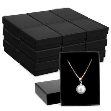 Imagem de PercyEffie 36 caixas de joias pequenas, caixas de presente, caixas de joias com tampa de papel, embalagem de joias, mini caixa de anel de papelão com enchimento de algodão para colar, anel, pulseira