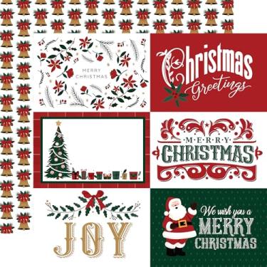 Imagem de Echo Park Paper Papai Noel: Cartões de diário de 15 x 10 cm, papel estampado de 30 x 30 cm, multi