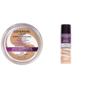 Imagem de Base COVERGIRL+OLAY Simply Ageless 210 Classic Ivory 13 mL