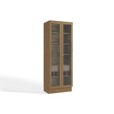 Imagem de Cristaleira Sala Jantar Botanic M628 c/ 2 Portas de Vidro e 1 Gaveta 5
