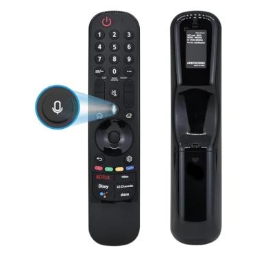 Imagem de Fourmor Controle remoto de voz original – Controle remoto LG de substituição para Smart TV, LG Magic Remote AN-MR22GA com função de voz e ponteiro, compatível com controle remoto de TVs LG 2022-2019.