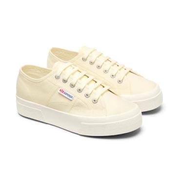 Imagem de Superga Tênis de plataforma unissex adulto 2740, Bege Natural/Favorio, 9.5 Women/9.5 Men