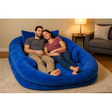 Imagem de Puff Gigante Aréa De Descanso Ninho Sofá Cama Adulto 1 Uni (AZUL ROYAL)
