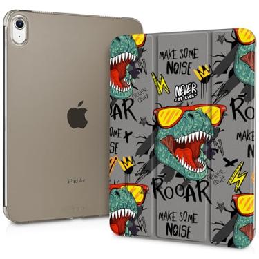 Imagem de May Chen Compatível com iPad Air 11 (M3 2025/M2 2024) 7º 6º, iPad Air 4 e 5 de 10,9 polegadas, 5º 4º (2022/2020), capa com suporte fino com revestimento traseiro rígido translúcido despertar/hibernar