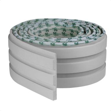 Imagem de Painel Ripado Laminado De Eva Autocolante Flexível Rolo 10mt Cinza