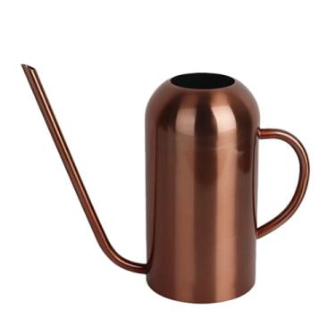 Imagem de Regador de aço inoxidável de cobre, 1500 ml, alça, bico longo para plantas de interior, arranjos de flores ideais para plantas domésticas, estilo vintage